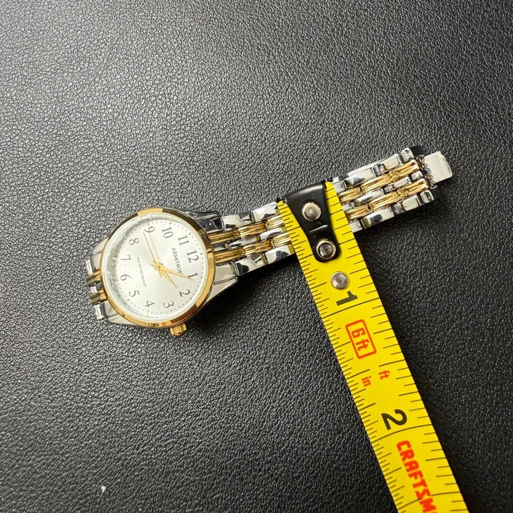 MSRP $65 Armitron‎ Womens 75/5304TTB Two Tone Easy to Read Dial Bra